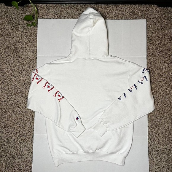 White Champion Graphic Hoodie - Picture 3 of 6